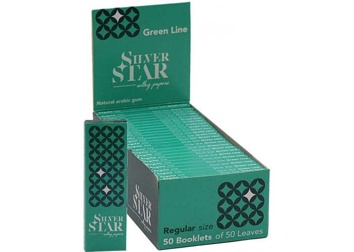 aderwe-500x700-1-4-2.jpg Бумага сигаретная SILVER STAR GREEN LINE 70мм/14гр — изображение 1